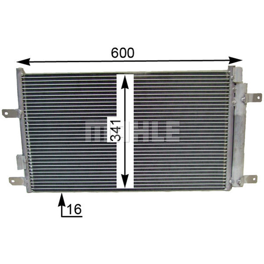 AC 857 000S - Condenser, air conditioning 