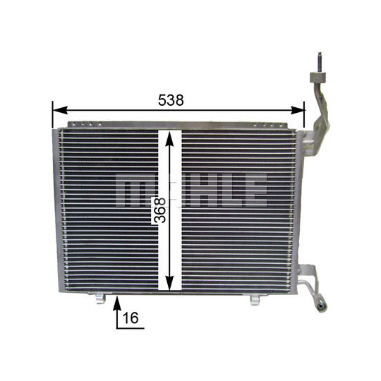 AC 847 000S - Condenser, air conditioning 