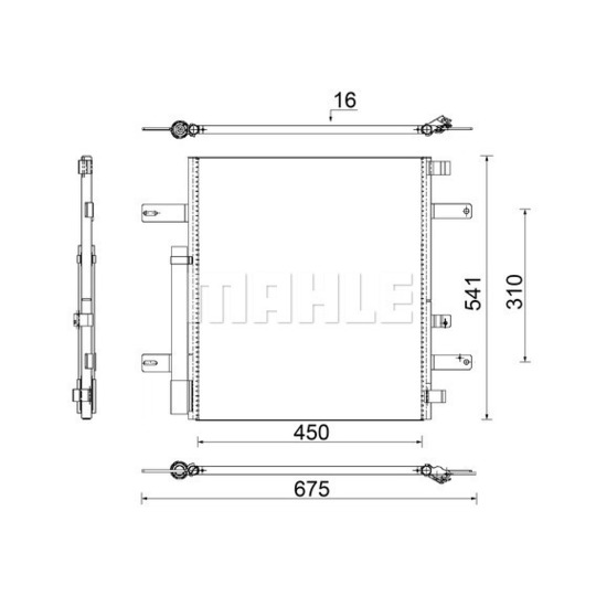 AC 853 000S - Condenser, air conditioning 