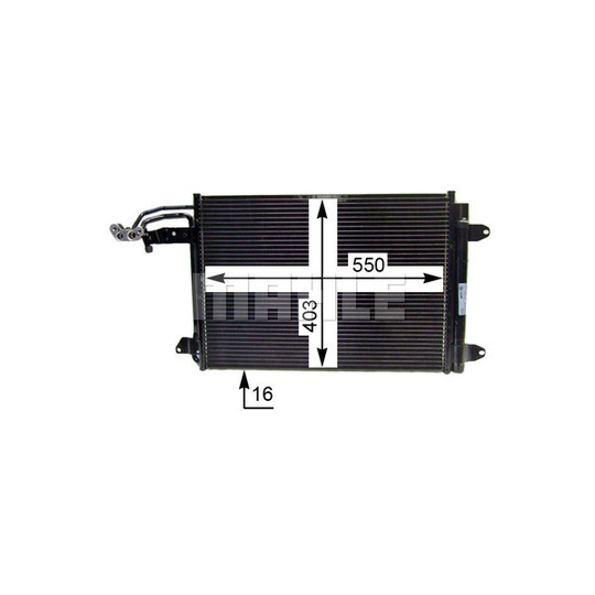 AC 324 000P - Condenser, air conditioning 
