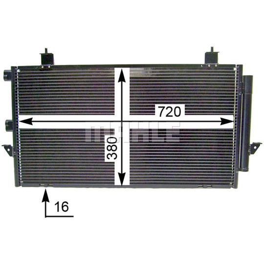 AC 796 000S - Kondensor, klimatanläggning 