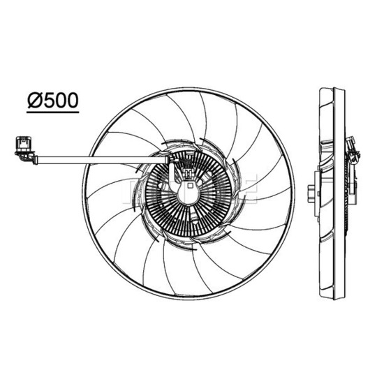 CFF 476 000P - Fan, radiator 