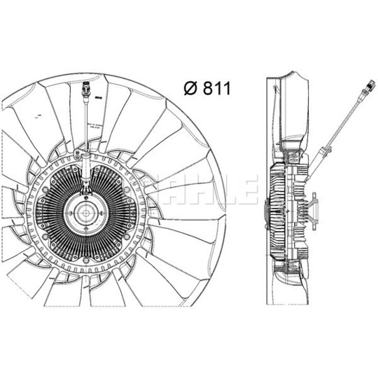 CFF 487 000P - Ventilaator,mootorijahutus 