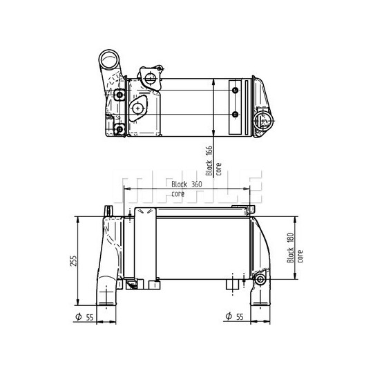 CLC 147 000P - Oil Cooler, retarder 