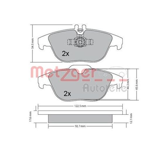 1170132 - Brake Pad Set, disc brake 