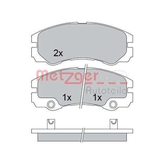 1170363 - Brake Pad Set, disc brake 