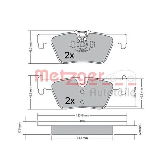 1170368 - Brake Pad Set, disc brake 