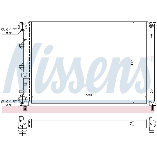 60052 - Radiator, engine cooling 