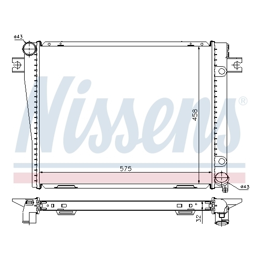 60602A - Radiator, engine cooling 