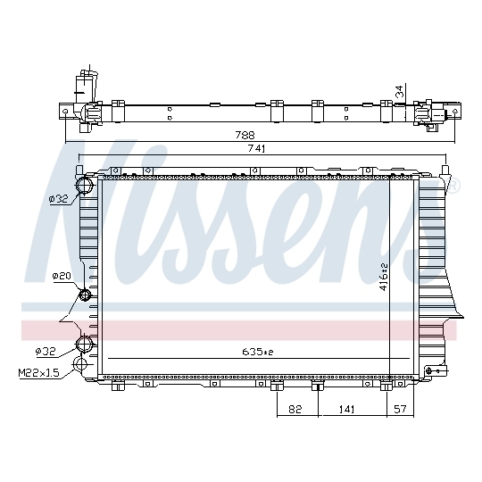 60460 - Radiator, engine cooling 