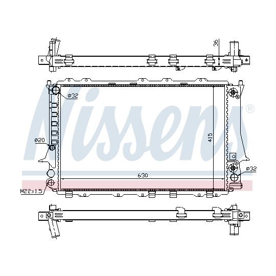 60480 - Radiator, engine cooling 