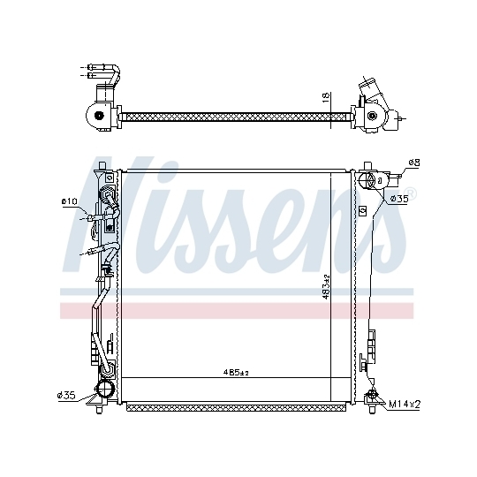 606099 - Radiator, engine cooling 