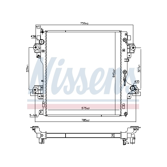 606071 - Radiator, engine cooling 