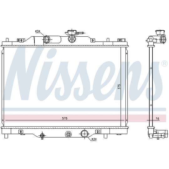 606117 - Radiator, engine cooling 