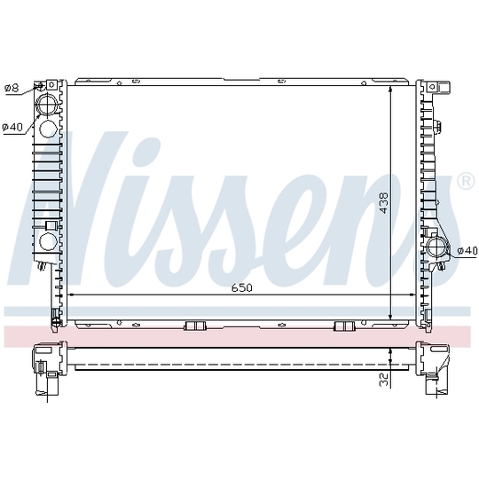 60622A - Radiator, engine cooling 