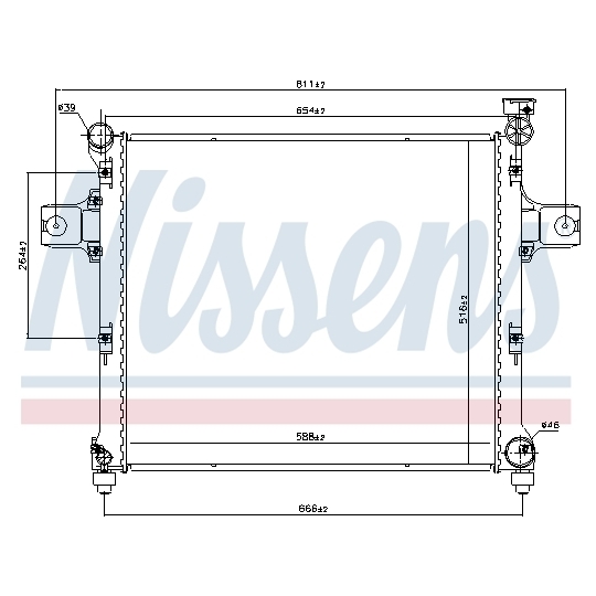 606254 - Radiaator, mootorijahutus 