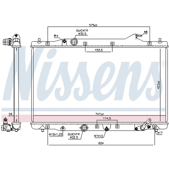 606216 - Radiator, engine cooling 