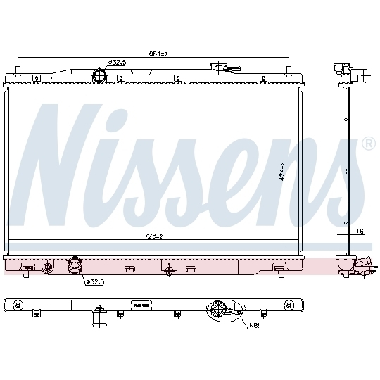 606444 - Radiator, engine cooling 