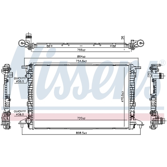 606573 - Radiator, engine cooling 