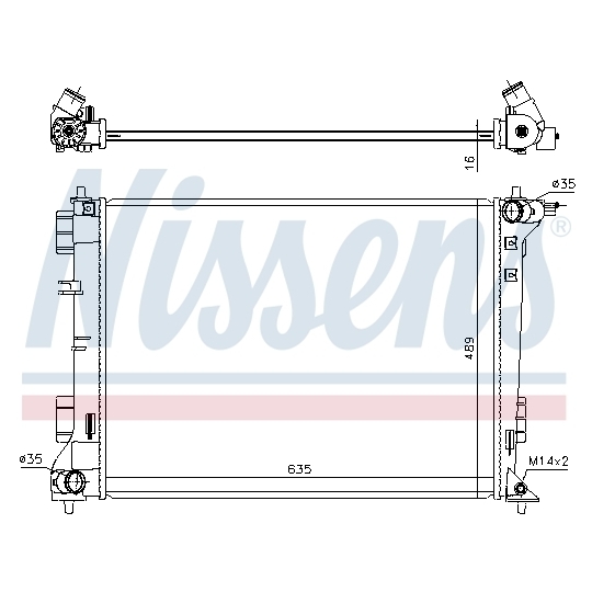 606603 - Radiator, engine cooling 