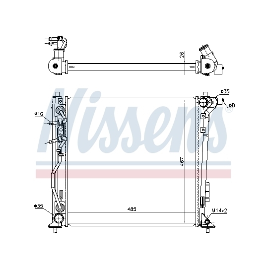 606606 - Radiator, engine cooling 