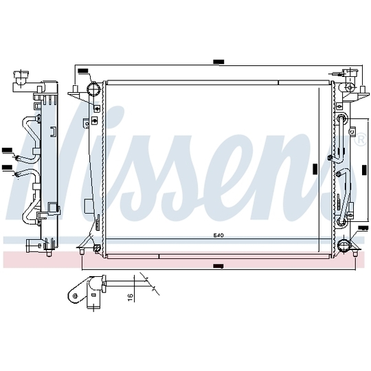 606553 - Radiator, engine cooling 