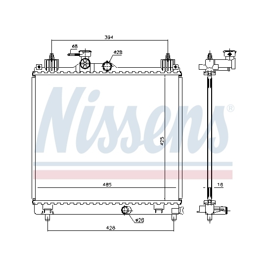 606550 - Radiaator, mootorijahutus 