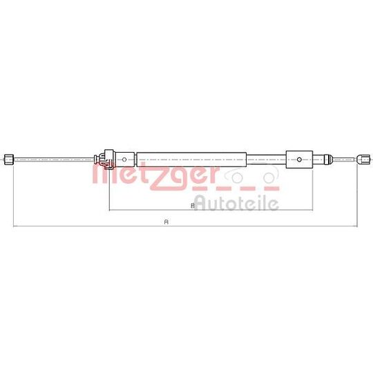 10.4707 - Cable, parking brake 