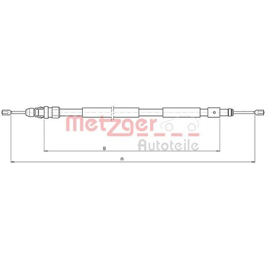 10.4708 - Cable, parking brake 