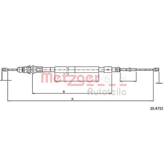 10.4715 - Cable, parking brake 