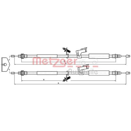 10.5368 - Cable, parking brake 