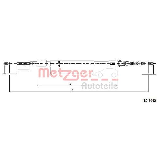 10.6043 - Cable, parking brake 
