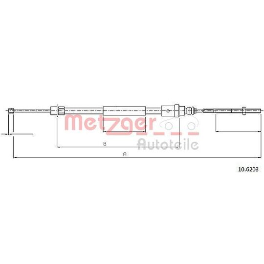 10.6203 - Cable, parking brake 