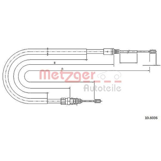 10.6036 - Cable, parking brake 