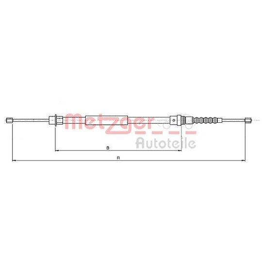 10.6217 - Cable, parking brake 