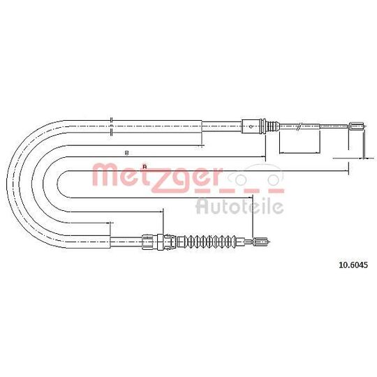 10.6045 - Cable, parking brake 