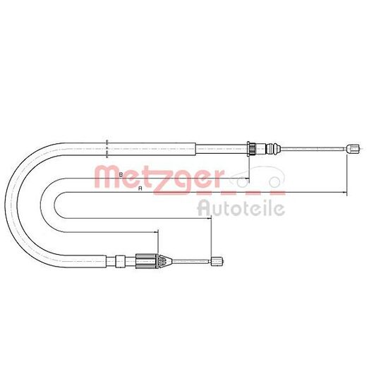 10.6684 - Cable, parking brake 
