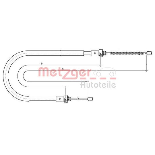 10.6893 - Cable, parking brake 