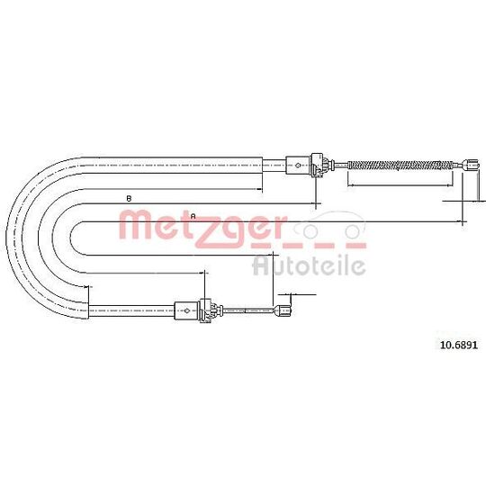10.6891 - Cable, parking brake 