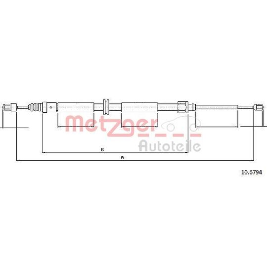 10.6794 - Cable, parking brake 