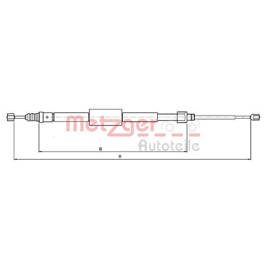 10.6689 - Cable, parking brake 