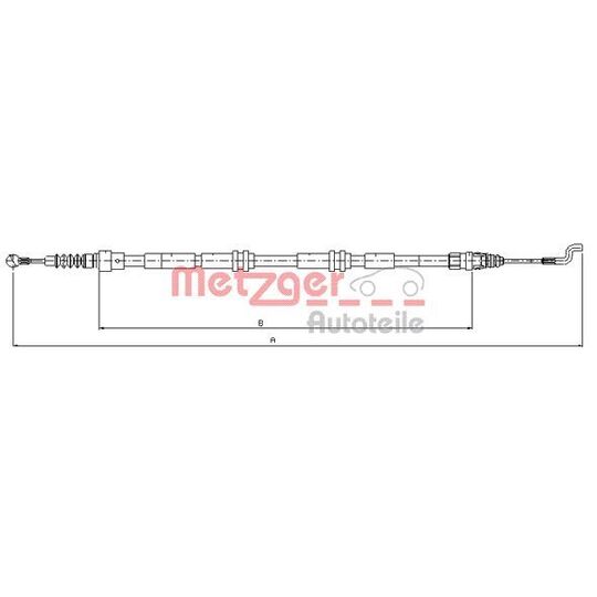 10.7394 - Cable, parking brake 