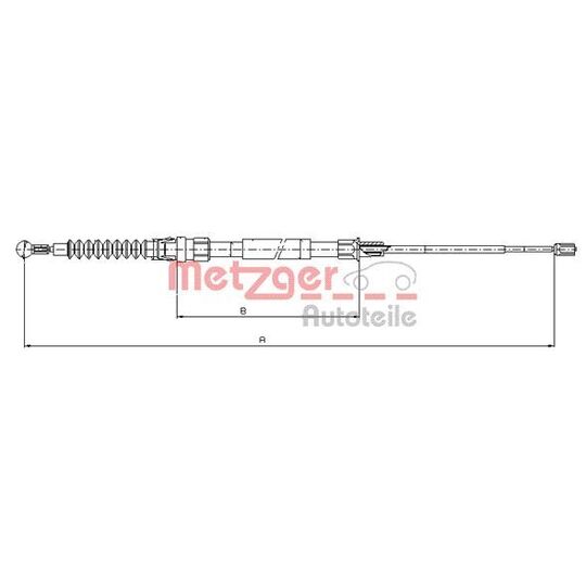 10.7518 - Cable, parking brake 