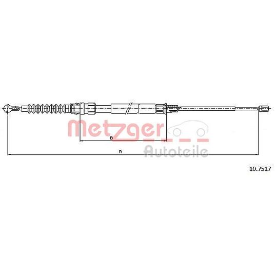 10.7517 - Cable, parking brake 