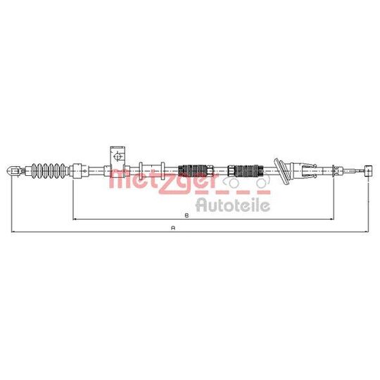 10.8224 - Cable, parking brake 