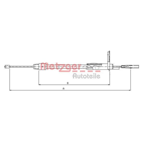 10.9327 - Cable, parking brake 