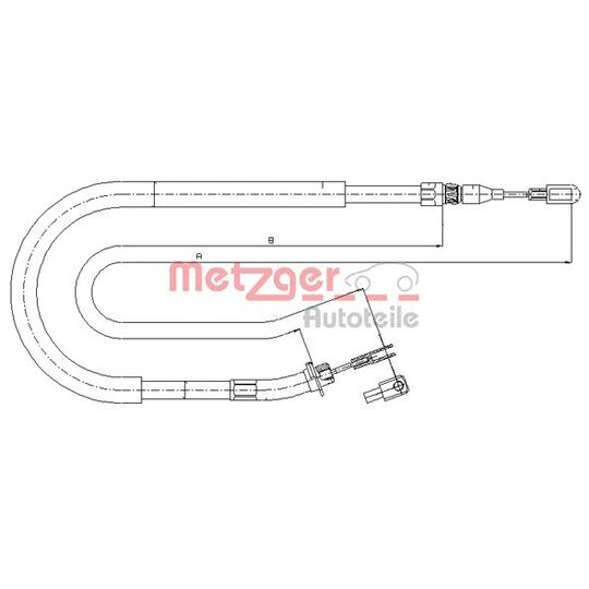 10.9874 - Cable, parking brake 