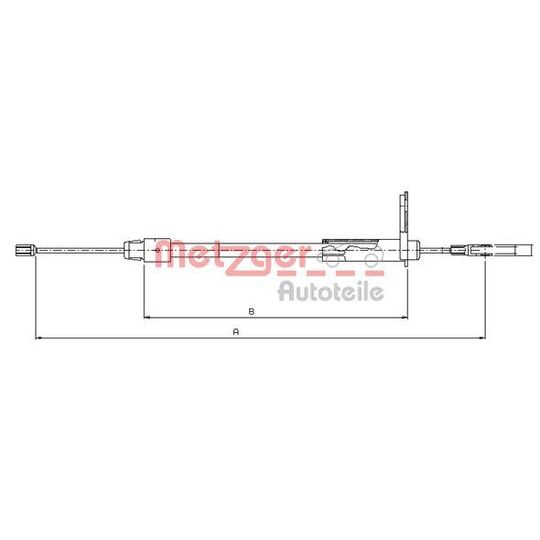 10.9434 - Cable, parking brake 