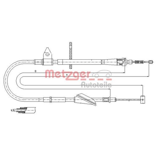 11.5743 - Cable, parking brake 