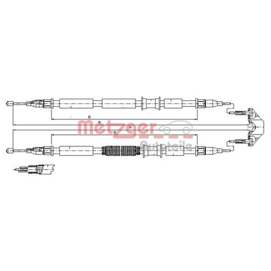 11.5862 - Cable, parking brake 